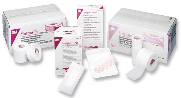 3M Medipore Medical Tape , s, Rolls/ 
